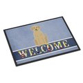 Carolines Treasures Carolines Treasures BB5636MAT 18 x 27 in. Yellow Labrador Welcome Indoor or Outdoor Mat BB5636MAT